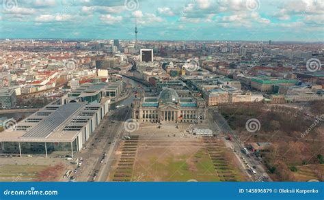 Aerial View Of Reichstag In Berlin 4k Stock Video Video Of Berlin