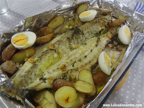 Corvina Escalada no Forno Azeite e Alho Luísa Alexandra