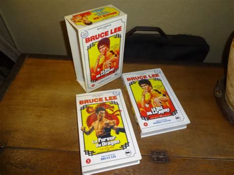 COFFRET VHS RENÉ Chateau Film BRUCE LEE La Fureur du Dragon et Le Jeu