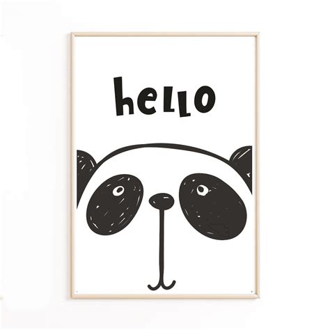 Lot De Affiches Panda Pour Enfant Baby Wall