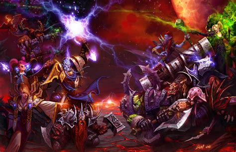 Alliance Vs Horde By Wei Wang On Deviantart Wow Art Illustration