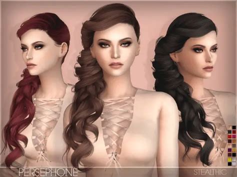 Stealthics Hairstyles Sims 4 Hairs