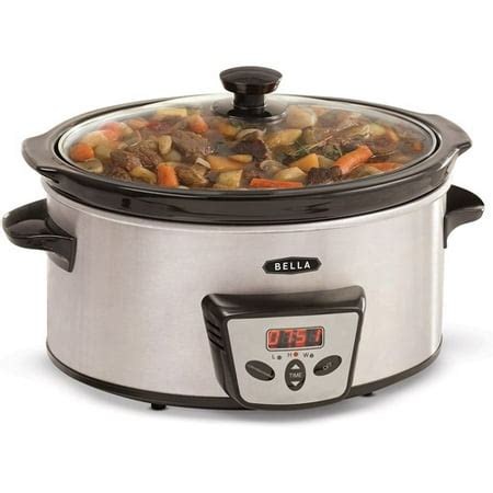 Bella 5 Qt Prog Slow Cooker - Walmart.com