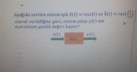 Solved Aşağıda verilen sistem ic cinx t rect t ve Chegg