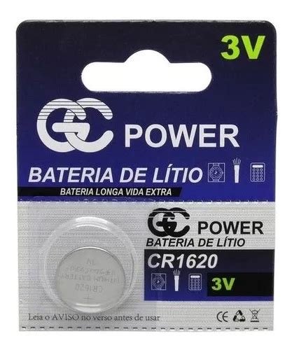 20pcs Bateria Pilha Moeda Cr1620 3v Cartela MercadoLivre