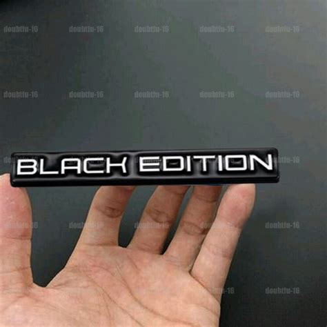 Black Edition Logo Emblem Badge Car Rear Tailgate Decal Sticker Car