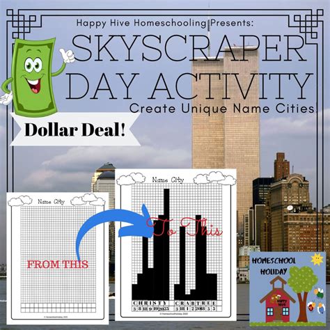 National Skyscraper Day - Name City - Dollar Deal, Homeschool ...