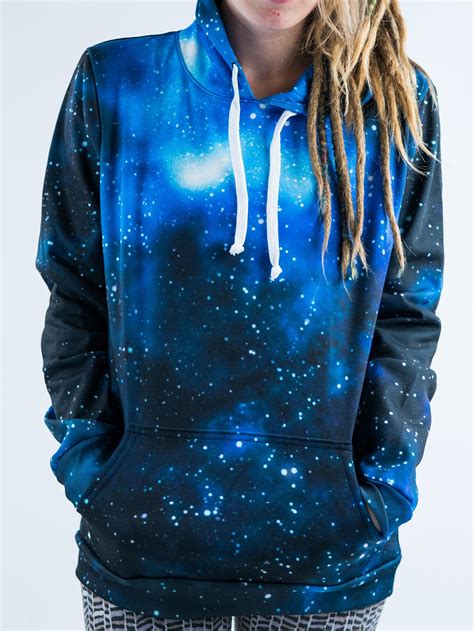 Blue Galaxy Unisex Hoodie Electro Threads