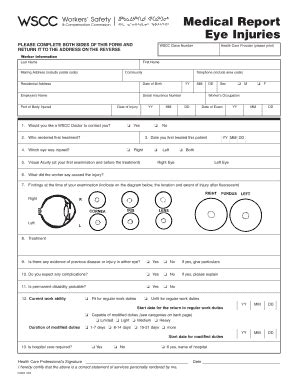 Eye Test Report Fill Online Printable Fillable Blank Pdffiller