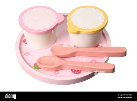 Wooden Toy Breakfast Set Stock Photo Alamy