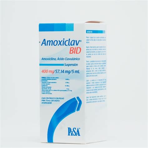 AMOXICLAV BID 400 MG 57 MG 5 ML SUSPENSION 70 ML