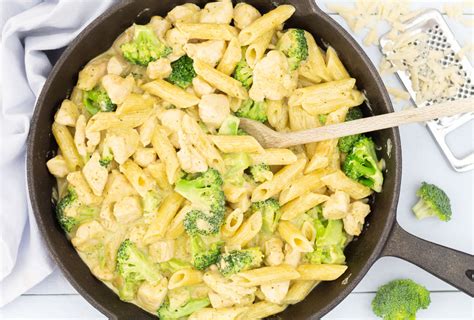 Pasta Met Kip En Broccoli In Pesto Roomsaus