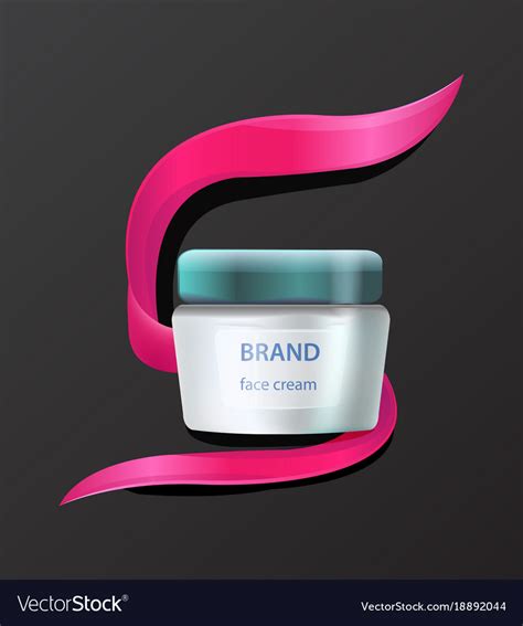 Brand Face Cream Product Advertising With Cosmetic