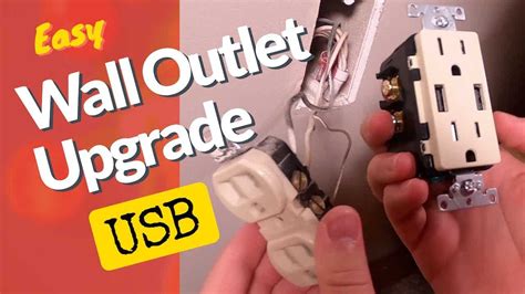 How To Replace Wall Outlet With Usb Ports Youtube