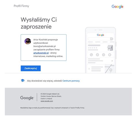 Jak udzielić dostępu dodać administratora do wizytówki Google Moja