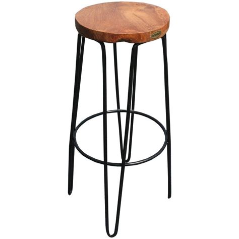 Teak Wood Round Bar Stool Round Bar Stools Bar Stools Stool