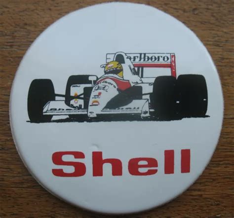 VINTAGE SHELL BADGE McLaren Honda Mp4 6 1991 F1 World Champion