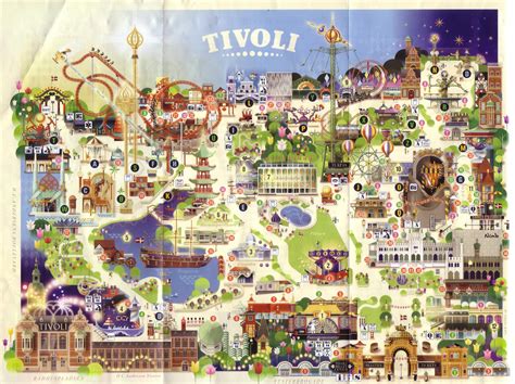 Map Of Tivoli Gardens Copenhagen