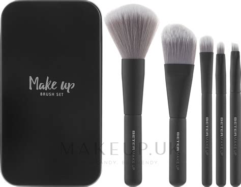 Beter Black Edition Mini Makeup Brushes Set Makeup Brush Set 6 Pcs