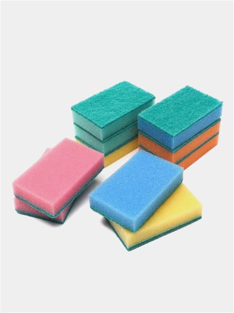 Губки для мытья посуды, 10 штук купить по цене 101 ₽ в интернет ...