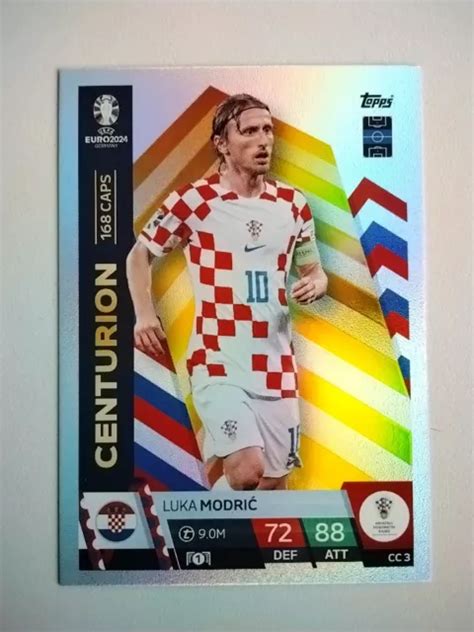 Topps Euro Germany Match Attax Karte Centurion Luka Modric Cc