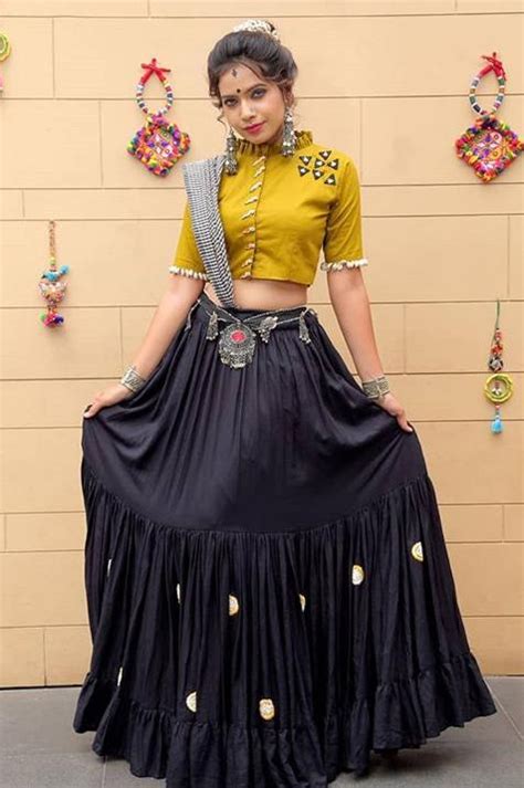 Navy Blue Plain Designer Chaniya Choli Special For Navratri Plain