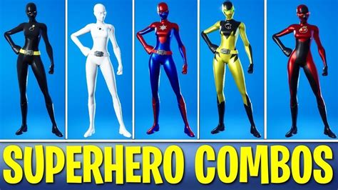 10 Best SWEATY SUPERHERO Skin Combos In Fortnite YouTube