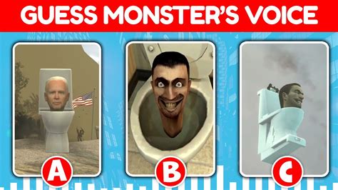 Guess Monsters Voice 3 Skibidi Toilet Meme Youtube