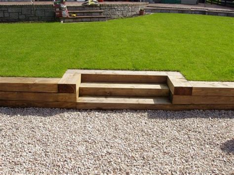 Sleeper Retaining Wall Garden Retaining Wall Landscaping Retaining Walls Sloped Garden Wall