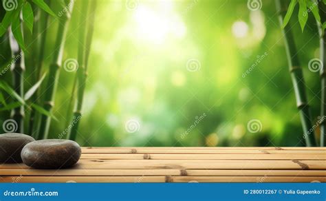 Natural Spa Background Illustration AI Generative Stock Illustration