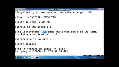 Como Derrubar Site Pelo Cmd Hd Youtube