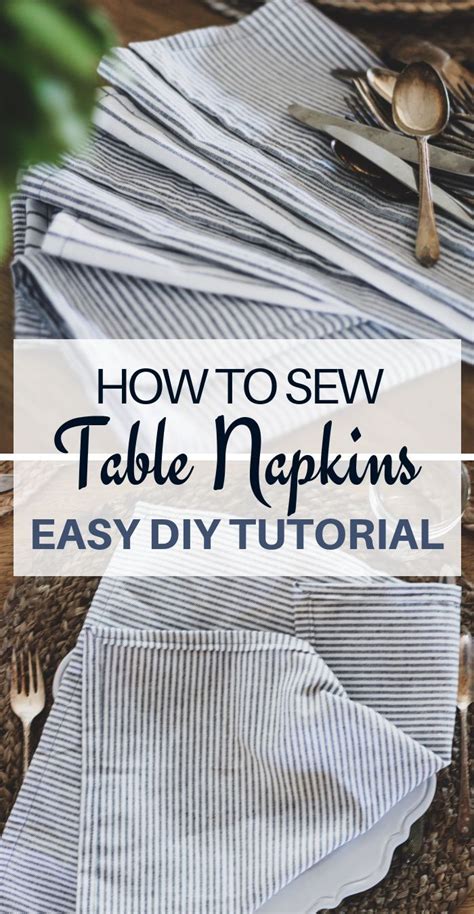 How To Sew A Napkin Diy Cloth Napkins Tutorial Artofit