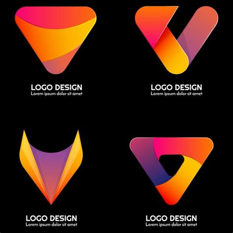 Uma Bela Coleção De Designs De Logotipos Totalmente Editáveis Em Vetor