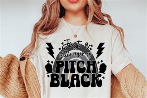 Just A Little Ray Of Pitch Black Svg Graphic By She Shed Craft Store