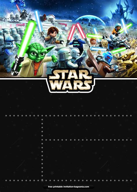 Printable Star Wars Birthday Invitations