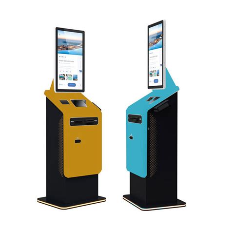 Crtly Standing Touch Screen Kiosk Self Service Bill Payment Ticket