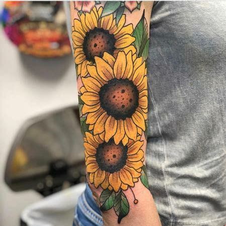 Sunflower Tattoo Sleeve Inspiration