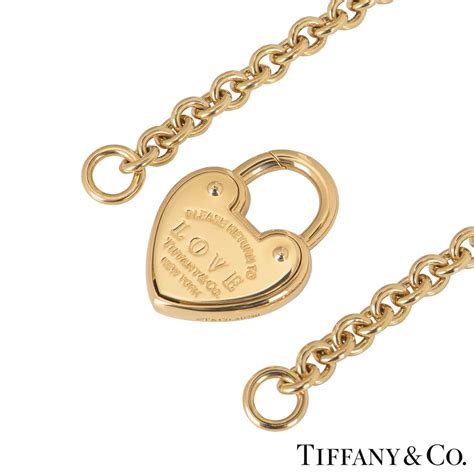 Tiffany Co Yellow Gold Return To Tiffany Necklace Rich Diamonds