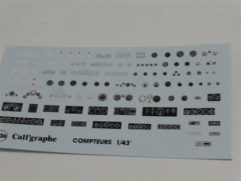 143 Decals Sheet With Lots Of Different Instrumentation Gauges And