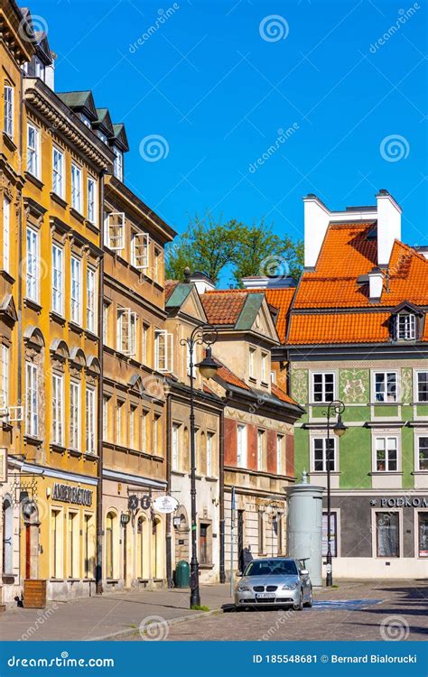 Colorful Renovated Tenement Houses Of Historic New Town Quarter Nowe