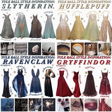 Hogwarts Houses Yule Ball Harry Potter Outfits Harry Potter Dress