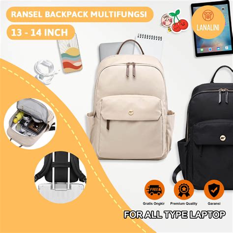 Jual Tas Ransel Backpack Multifungsi Laptop Kuliah Kerja Sekolah Cewek