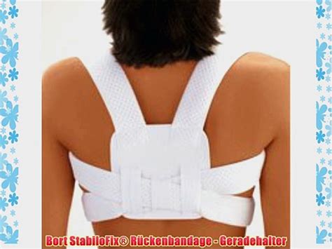 Bort StabiloFix R Ckenbandage Geradehalter Video Dailymotion