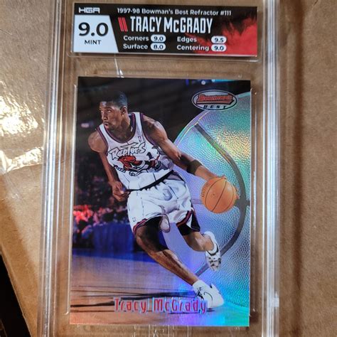 Tracy McGrady Rookie 1997 98 Bowmans Best Refractor 111 Toronto