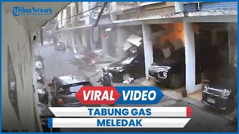 Detik Detik Tabung Gas Meledak 2 Terluka YouTube