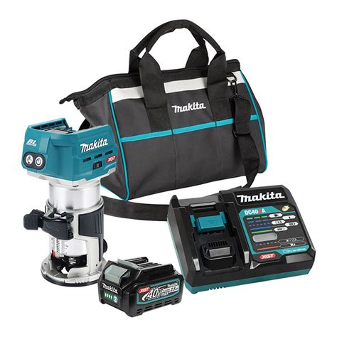 Makita RT001GD101 40V Max XGT Brushless Cordless Compact Router Kit with AWS and XPT - BC ...