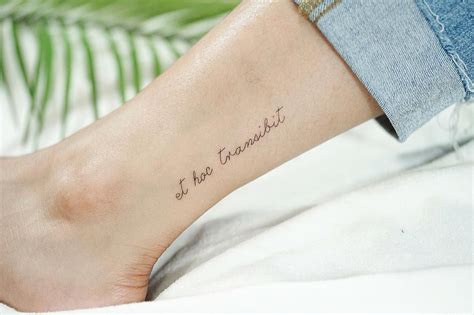 Et Hoc Transibit Published By Lt Forest Tattoo Quotes Tattoo Ideas