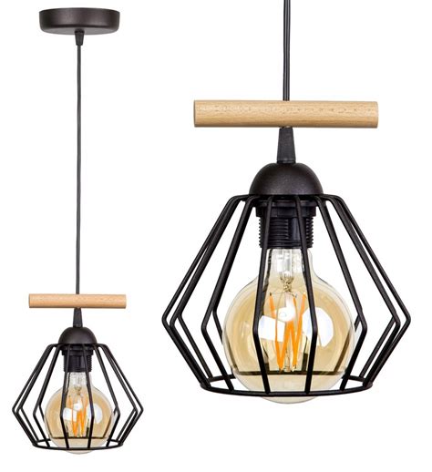 SUFITOWA LAMPA WISZĄCA DIAMENT LOFT EDISON RETRO 7816769863