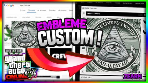 Comment Avoir Un Embleme De Crew Custom Sur Gta 5 Online Youtube