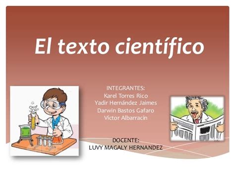 Que Es Un Texto Cientifico